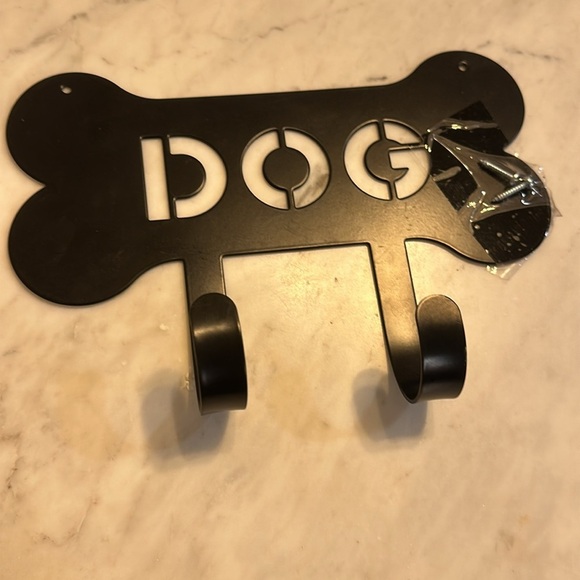 Dog Sign black two hooks - Picture 3 of 4